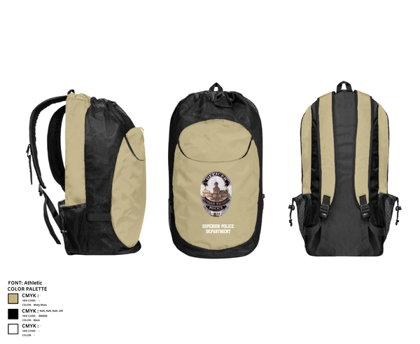 Gear Bag, Superior Police Department, , Teamtime, Team time, sublimation, custom sports apparel, team uniforms, spirit wear, spiritwear, sports uniforms, custom shirts, team store, custom team store, fundraiser sports, apparel fundraiser