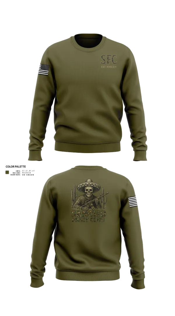 Crew Neck Sweatshirt, Sancho Fight Club, , Teamtime, Team time, sublimation, custom sports apparel, team uniforms, spirit wear, spiritwear, sports uniforms, custom shirts, team store, custom team store, fundraiser sports, apparel fundraiser