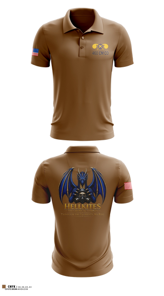 Short Sleeve Performance Polo, 460 Chemical Company, National Guard, Teamtime, Team time, sublimation, custom sports apparel, team uniforms, spirit wear, spiritwear, sports uniforms, custom shirts, team store, custom team store, fundraiser sports, apparel fundraiser