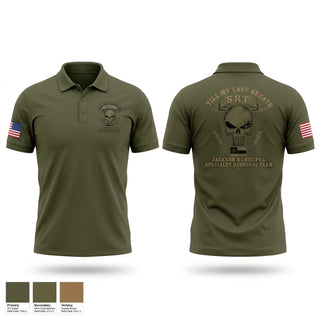 Short Sleeve Performance Polo, Jackson Municipal Special Response Team, Police, Teamtime, Team time, sublimation, custom sports apparel, team uniforms, spirit wear, spiritwear, sports uniforms, custom shirts, team store, custom team store, fundraiser sports, apparel fundraiser