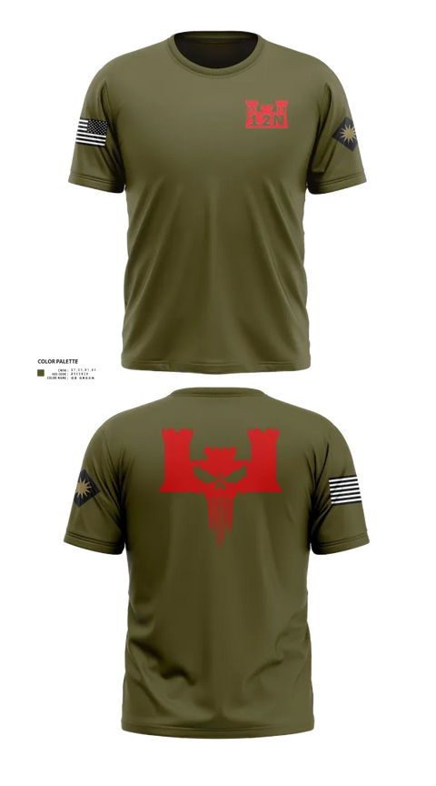 Old School Cotton Feel Shirt, A co 578th BEB, , Teamtime, Team time, sublimation, custom sports apparel, team uniforms, spirit wear, spiritwear, sports uniforms, custom shirts, team store, custom team store, fundraiser sports, apparel fundraiser