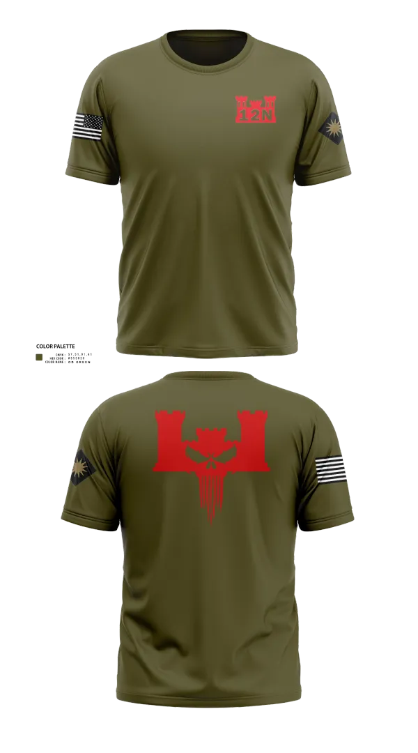 Old School Cotton Feel Shirt, A co 578th BEB, , Teamtime, Team time, sublimation, custom sports apparel, team uniforms, spirit wear, spiritwear, sports uniforms, custom shirts, team store, custom team store, fundraiser sports, apparel fundraiser