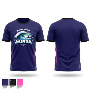 Short Sleeve Performance Shirt, North Shore Surge, Rugby, Teamtime, Team time, sublimation, custom sports apparel, team uniforms, spirit wear, spiritwear, sports uniforms, custom shirts, team store, custom team store, fundraiser sports, apparel fundraiser