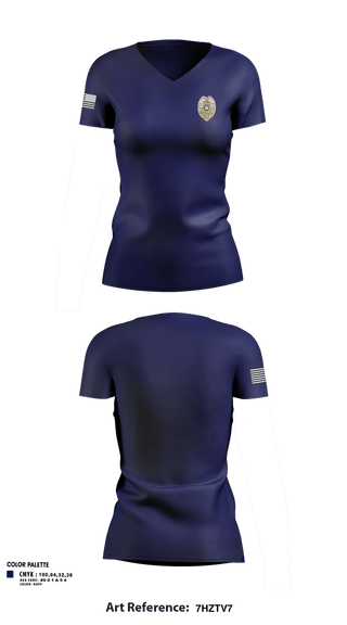 Womens Short Sleeve Vneck Shirt, Town of Evans Police, Police, Teamtime, Team time, sublimation, custom sports apparel, team uniforms, spirit wear, spiritwear, sports uniforms, custom shirts, team store, custom team store, fundraiser sports, apparel fundraiser