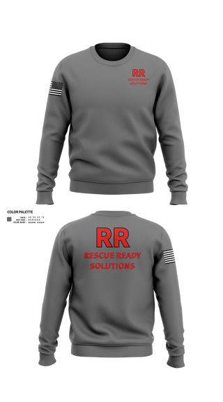 Crew Neck Sweatshirt, Rescue Ready Solutions, , Teamtime, Team time, sublimation, custom sports apparel, team uniforms, spirit wear, spiritwear, sports uniforms, custom shirts, team store, custom team store, fundraiser sports, apparel fundraiser