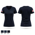 Cloverport Fire Department Women's Short Sleeve V-neck Shirt - 1
