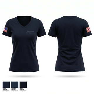 Womens Short Sleeve Vneck Shirt, Cloverport Fire Department, Fire Department, Teamtime, Team time, sublimation, custom sports apparel, team uniforms, spirit wear, spiritwear, sports uniforms, custom shirts, team store, custom team store, fundraiser sports, apparel fundraiser