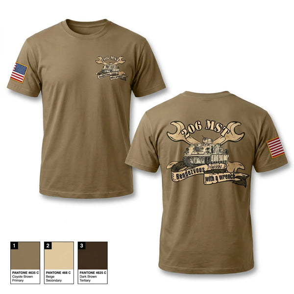 Old School Cotton Feel Shirt, 206th MST, Army, Teamtime, Team time, sublimation, custom sports apparel, team uniforms, spirit wear, spiritwear, sports uniforms, custom shirts, team store, custom team store, fundraiser sports, apparel fundraiser