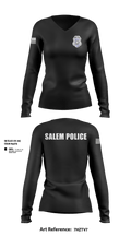 Salem Police 61211426 Women's Long Sleeve V-neck Shirt - 17
