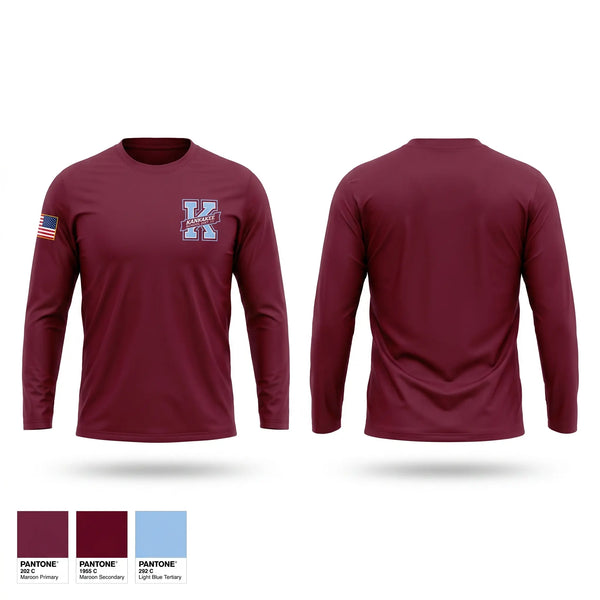 Long Sleeve Performance Shirt, Kankakee Kay’s JROTC, Army, Teamtime, Team time, sublimation, custom sports apparel, team uniforms, spirit wear, spiritwear, sports uniforms, custom shirts, team store, custom team store, fundraiser sports, apparel fundraiser