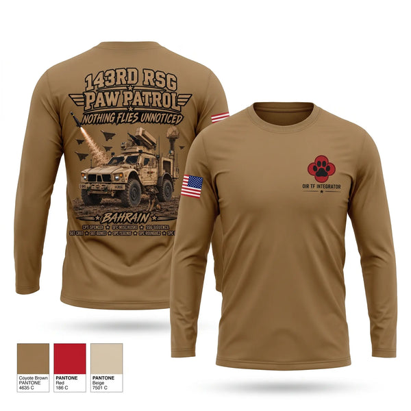 Long Sleeve Performance Shirt, 143RD Regional Support Group, Army, Teamtime, Team time, sublimation, custom sports apparel, team uniforms, spirit wear, spiritwear, sports uniforms, custom shirts, team store, custom team store, fundraiser sports, apparel fundraiser