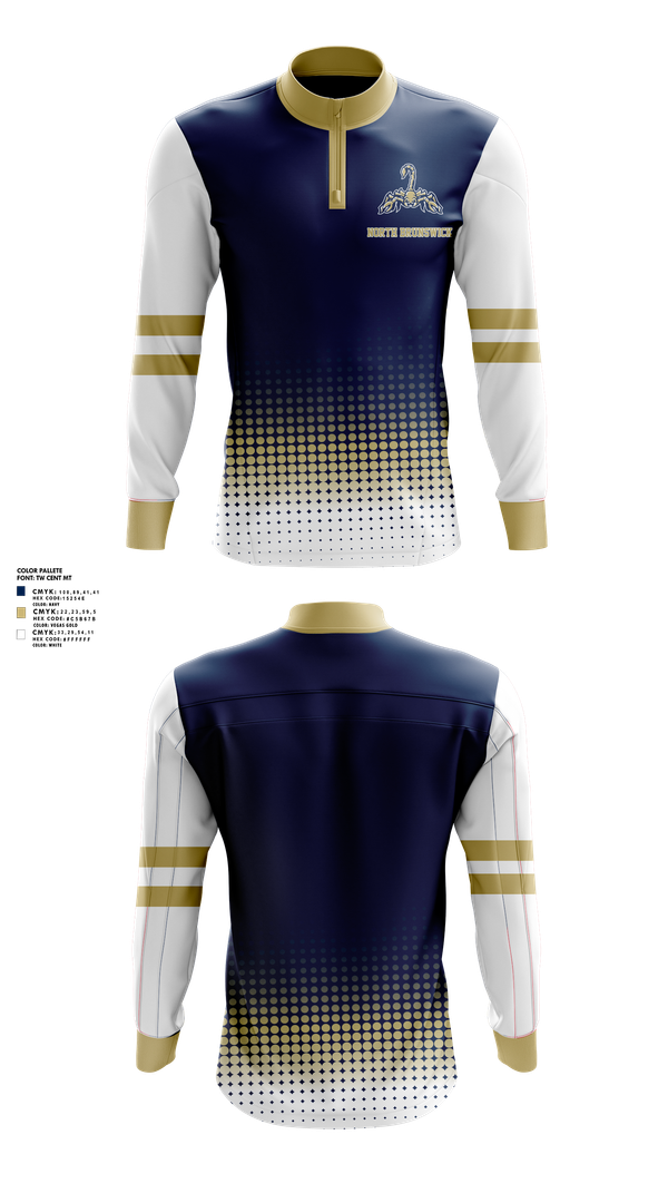 Quarter Zip Jacket, North Brunswick High School Dance Team, Spirit Store, Teamtime, Team time, sublimation, custom sports apparel, team uniforms, spirit wear, spiritwear, sports uniforms, custom shirts, team store, custom team store, fundraiser sports, apparel fundraiser