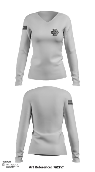 Womens Long Sleeve Vneck Shirt, Camden Photo Unit, , Teamtime, Team time, sublimation, custom sports apparel, team uniforms, spirit wear, spiritwear, sports uniforms, custom shirts, team store, custom team store, fundraiser sports, apparel fundraiser