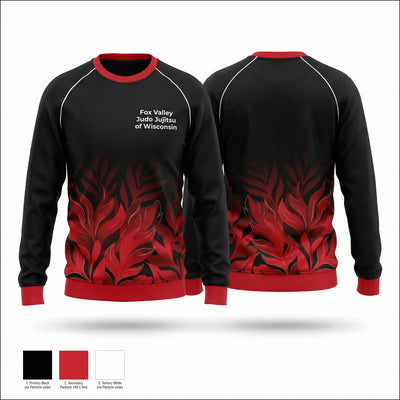 Fox Valley Judo & Jujitsu of Wisconsin 86951979 Crew Neck Sweatshirt - 1