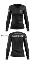 Bingham County 96756695 Women's Long Sleeve V-neck Shirt - 100