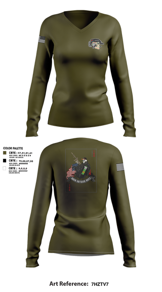 Womens Long Sleeve Vneck Shirt, Human Smuggling, Police, Teamtime, Team time, sublimation, custom sports apparel, team uniforms, spirit wear, spiritwear, sports uniforms, custom shirts, team store, custom team store, fundraiser sports, apparel fundraiser