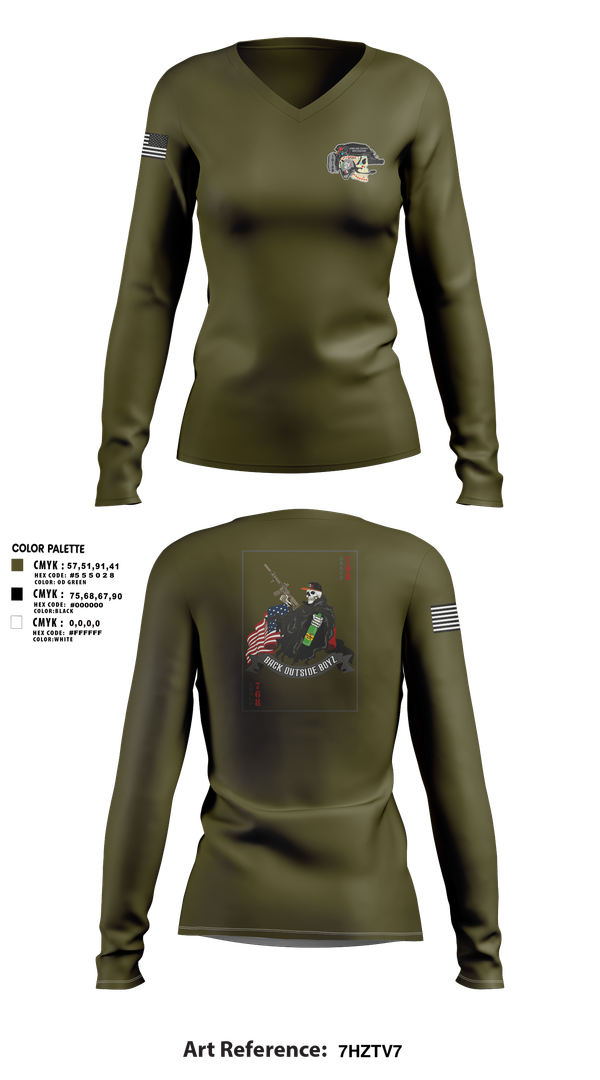 Womens Long Sleeve Vneck Shirt, Human Smuggling, Police, Teamtime, Team time, sublimation, custom sports apparel, team uniforms, spirit wear, spiritwear, sports uniforms, custom shirts, team store, custom team store, fundraiser sports, apparel fundraiser