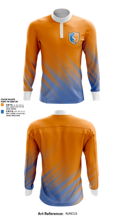 Soccer Club Of Springfield 71741773 Quarter Zip Jacket - 2