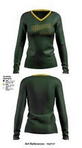 Warrior Academy 80564825 Women's Long Sleeve V-neck Shirt - 1