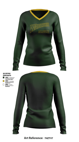 Womens Long Sleeve Vneck Shirt, Warrior Academy, Softball, Teamtime, Team time, sublimation, custom sports apparel, team uniforms, spirit wear, spiritwear, sports uniforms, custom shirts, team store, custom team store, fundraiser sports, apparel fundraiser