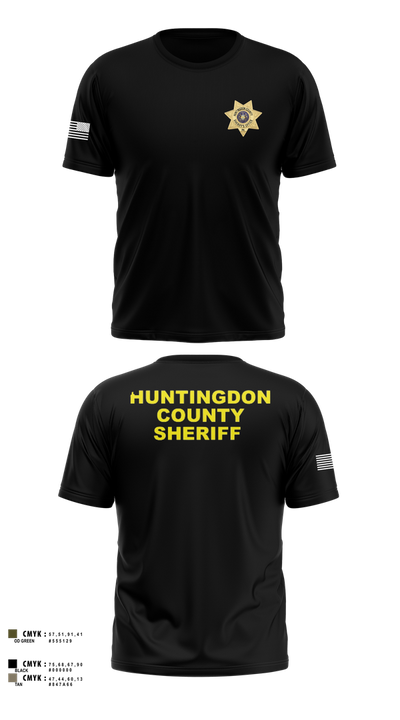 Huntingdon County Sheriff’s Office 63873166 Old School Cotton Feel Shirt - 100