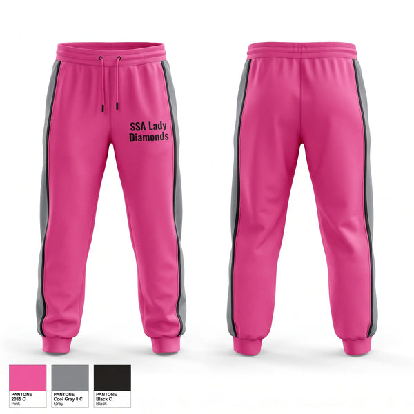 Sweatpants, SSA Lady Diamonds, Women's Basketball, Teamtime, Team time, sublimation, custom sports apparel, team uniforms, spirit wear, spiritwear, sports uniforms, custom shirts, team store, custom team store, fundraiser sports, apparel fundraiser