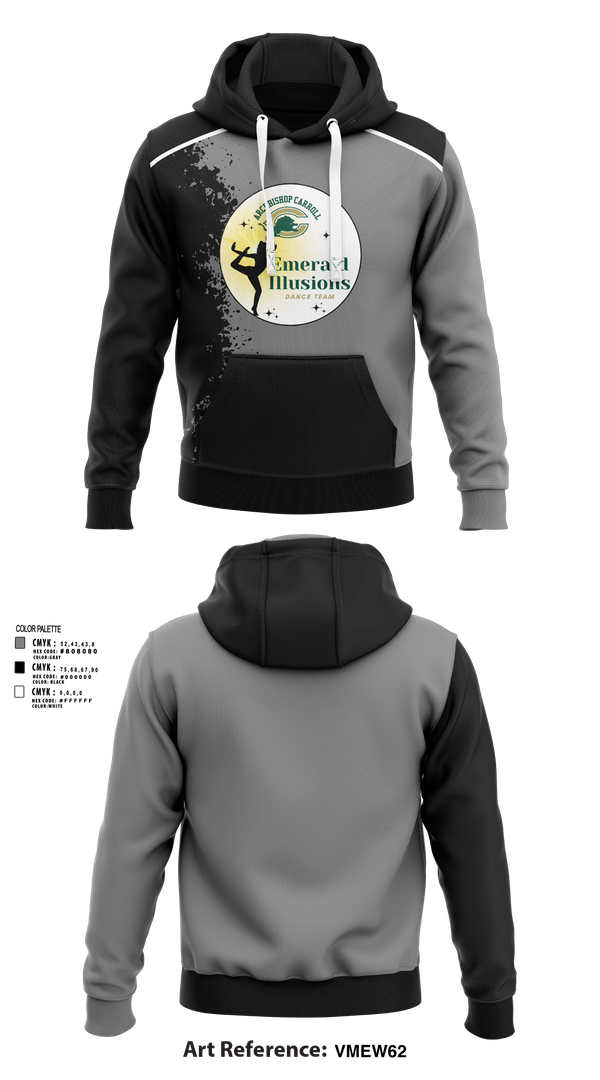 Hoodie, Emerald Illusions Dance Team, Spirit Store, Teamtime, Team time, sublimation, custom sports apparel, team uniforms, spirit wear, spiritwear, sports uniforms, custom shirts, team store, custom team store, fundraiser sports, apparel fundraiser