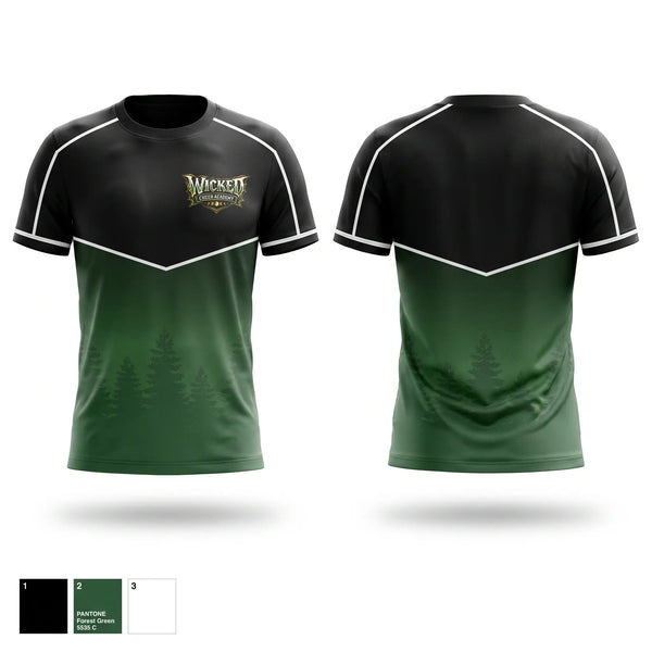 Soft Poly Tee Cotton Like Feel, Wicked Cheer Academy, Cheer, Teamtime, Team time, sublimation, custom sports apparel, team uniforms, spirit wear, spiritwear, sports uniforms, custom shirts, team store, custom team store, fundraiser sports, apparel fundraiser