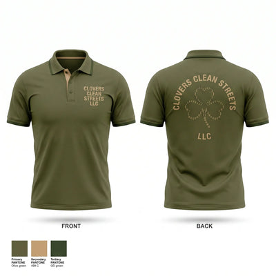 Clovers Clean Streets LLC Short Sleeve Performance Polo - 1