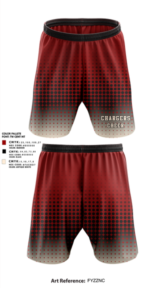 Athletic Shorts With Pockets, Chargers, Cheer, Teamtime, Team time, sublimation, custom sports apparel, team uniforms, spirit wear, spiritwear, sports uniforms, custom shirts, team store, custom team store, fundraiser sports, apparel fundraiser