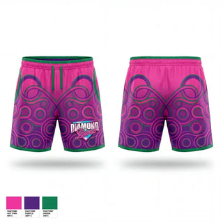 Athletic Shorts With Pockets, Diamond Divas, Softball, Teamtime, Team time, sublimation, custom sports apparel, team uniforms, spirit wear, spiritwear, sports uniforms, custom shirts, team store, custom team store, fundraiser sports, apparel fundraiser