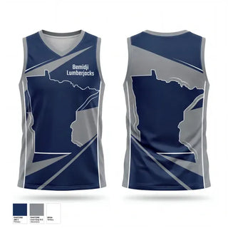 Mens Basketball Jersey, Bemidji Lumberjacks, Men's Basketball, Teamtime, Team time, sublimation, custom sports apparel, team uniforms, spirit wear, spiritwear, sports uniforms, custom shirts, team store, custom team store, fundraiser sports, apparel fundraiser