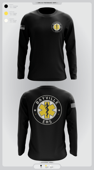 Long Sleeve Performance Shirt, Bayville EMS, , Teamtime, Team time, sublimation, custom sports apparel, team uniforms, spirit wear, spiritwear, sports uniforms, custom shirts, team store, custom team store, fundraiser sports, apparel fundraiser