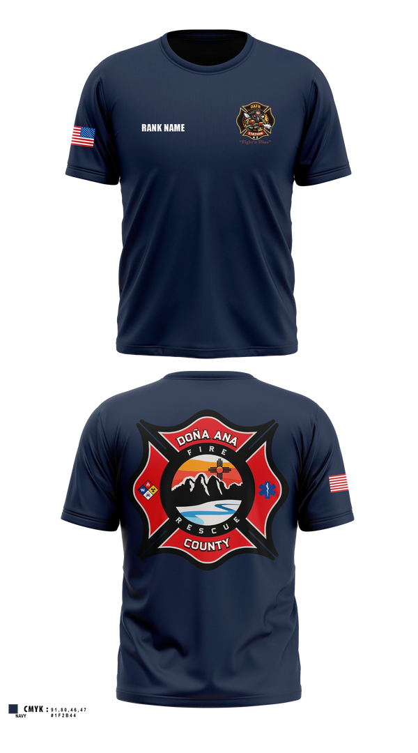 Dona Ana fire Rescue Station 42 Short Sleeve Performance Shirt - 4