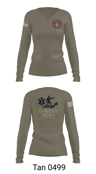 Sussex County Paramedics 80974460 Women's Long Sleeve V-neck Shirt - 77