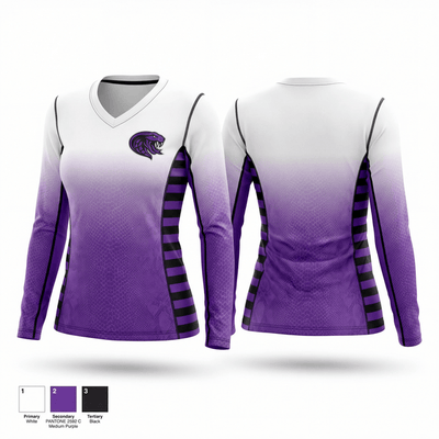 Visalia Vipers football & Cheer Inc 3476262 Women's Long Sleeve V-neck Shirt - 1