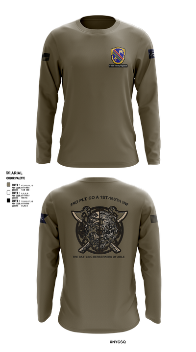 Co A, 1st-160th INF, 79th IBCT 97835057 Long Sleeve Performance Shirt 3