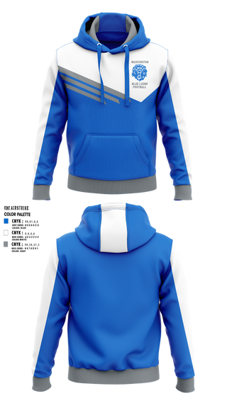 Hoodie, Washington Blue Lions Football, , Teamtime, Team time, sublimation, custom sports apparel, team uniforms, spirit wear, spiritwear, sports uniforms, custom shirts, team store, custom team store, fundraiser sports, apparel fundraiser