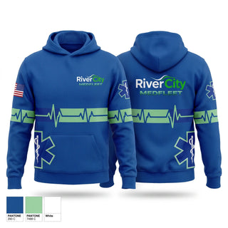 Hoodie, RiverCity MedFleet, EMS/EMT, Teamtime, Team time, sublimation, custom sports apparel, team uniforms, spirit wear, spiritwear, sports uniforms, custom shirts, team store, custom team store, fundraiser sports, apparel fundraiser
