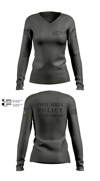 Womens Long Sleeve Vneck Shirt, Nova Strategic Group, Police, Teamtime, Team time, sublimation, custom sports apparel, team uniforms, spirit wear, spiritwear, sports uniforms, custom shirts, team store, custom team store, fundraiser sports, apparel fundraiser