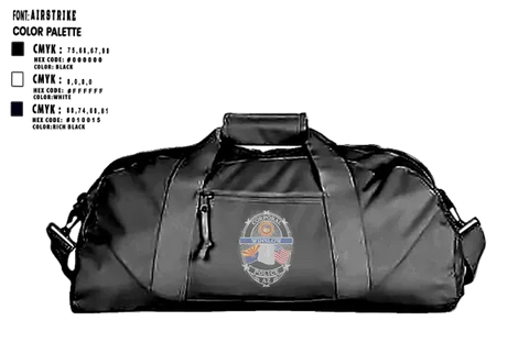 Duffle Bag, Winslow Police Department, Police, Teamtime, Team time, sublimation, custom sports apparel, team uniforms, spirit wear, spiritwear, sports uniforms, custom shirts, team store, custom team store, fundraiser sports, apparel fundraiser