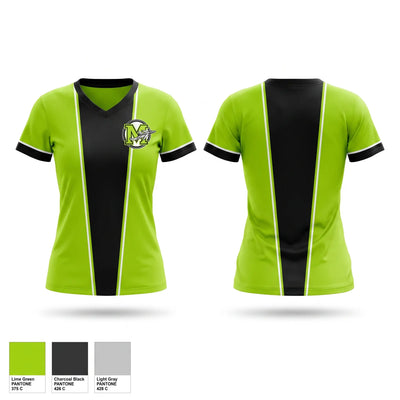 Mayhem Bombers Women's Short Sleeve V-neck Shirt - 1