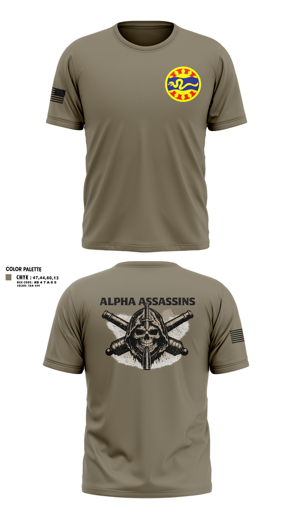 Short Sleeve Performance Shirt, 1-148 FA A Btry, National Guard, Teamtime, Team time, sublimation, custom sports apparel, team uniforms, spirit wear, spiritwear, sports uniforms, custom shirts, team store, custom team store, fundraiser sports, apparel fundraiser