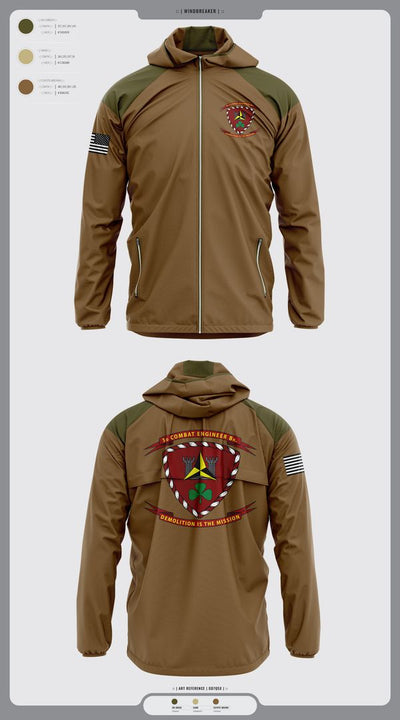 3d Combat Engineer Battalion 88033751 Windbreaker - 3