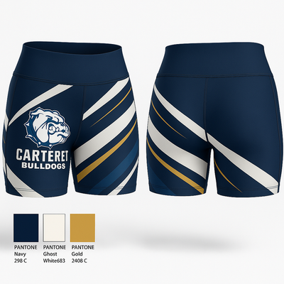 CARTERET BULLDOGS 47346218 Women's Compression Shorts - 1