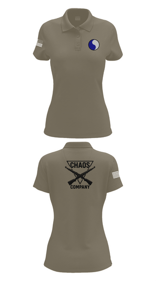 Womens Short Sleeve Performance Polo, C-Co 1/116 29th IN BDE, , Teamtime, Team time, sublimation, custom sports apparel, team uniforms, spirit wear, spiritwear, sports uniforms, custom shirts, team store, custom team store, fundraiser sports, apparel fundraiser