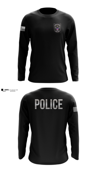 Long Sleeve Performance Shirt, PERRY POLICE DEPARTMENT, Police, Teamtime, Team time, sublimation, custom sports apparel, team uniforms, spirit wear, spiritwear, sports uniforms, custom shirts, team store, custom team store, fundraiser sports, apparel fundraiser