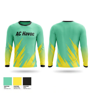 Long Sleeve Performance Shirt, AC Havoc, Baseball, Teamtime, Team time, sublimation, custom sports apparel, team uniforms, spirit wear, spiritwear, sports uniforms, custom shirts, team store, custom team store, fundraiser sports, apparel fundraiser