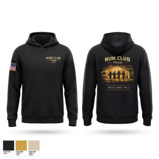 Hoodie, RUN CLUB, Air Force, Teamtime, Team time, sublimation, custom sports apparel, team uniforms, spirit wear, spiritwear, sports uniforms, custom shirts, team store, custom team store, fundraiser sports, apparel fundraiser