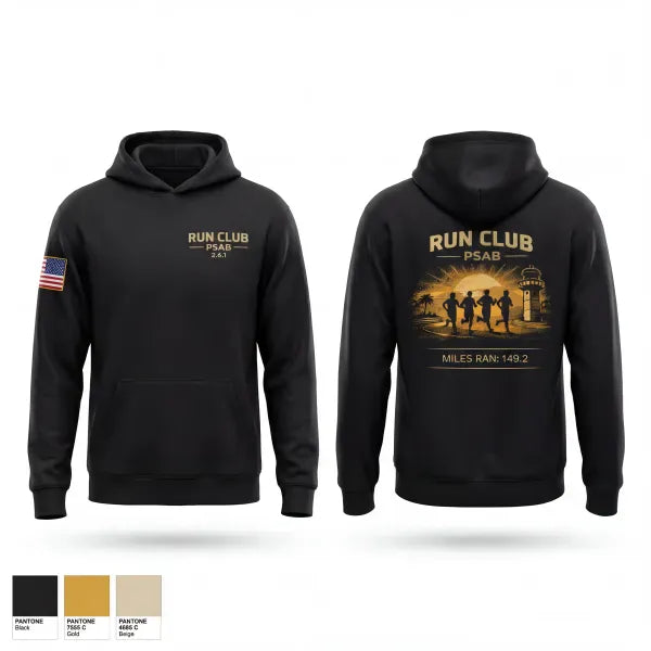 Hoodie, RUN CLUB, Air Force, Teamtime, Team time, sublimation, custom sports apparel, team uniforms, spirit wear, spiritwear, sports uniforms, custom shirts, team store, custom team store, fundraiser sports, apparel fundraiser